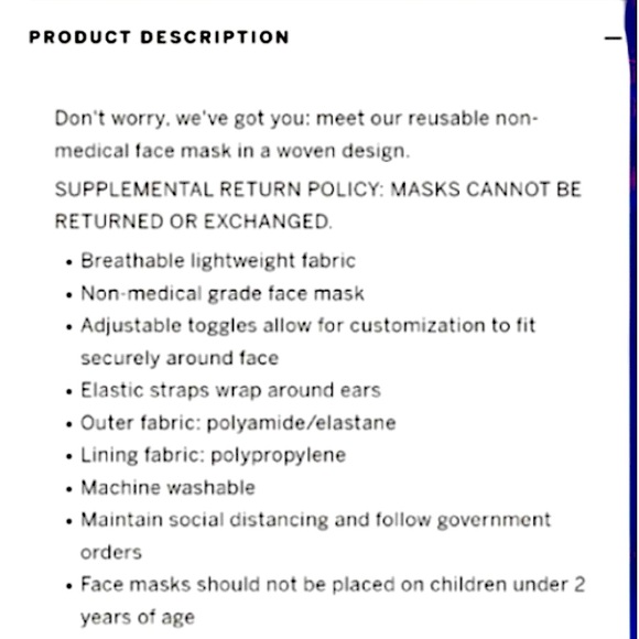 Victoria's Secret Reusable Face Mask Black & pink soft Face Mask NWT - Picture 8 of 8